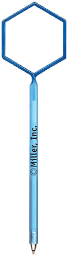 Hexagon Fun Shaped Pen, Novelty Pen, Standard Size Pen, Promotional Pen, Personalized Pens.